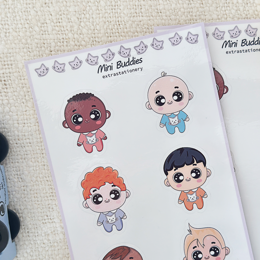Mini Buddies - 6 Stickers Set