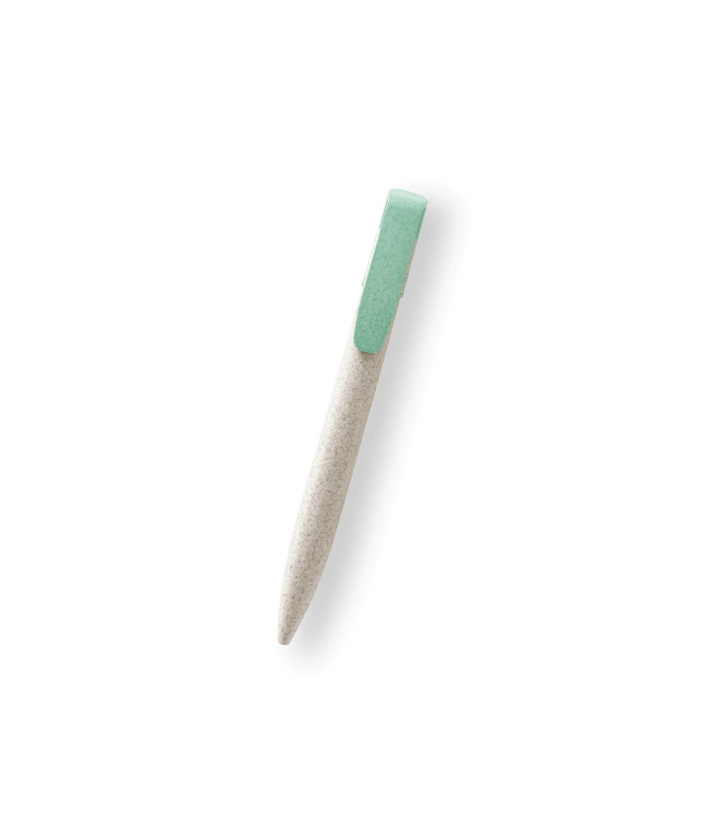 Eco-friendly Mint Recycled Pen in a sleeve