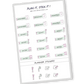 Minty Blush color, Health appointment planner sticker sheet with appointment, dentist, and doctor stickers  18 stickers in total (6 of each type)