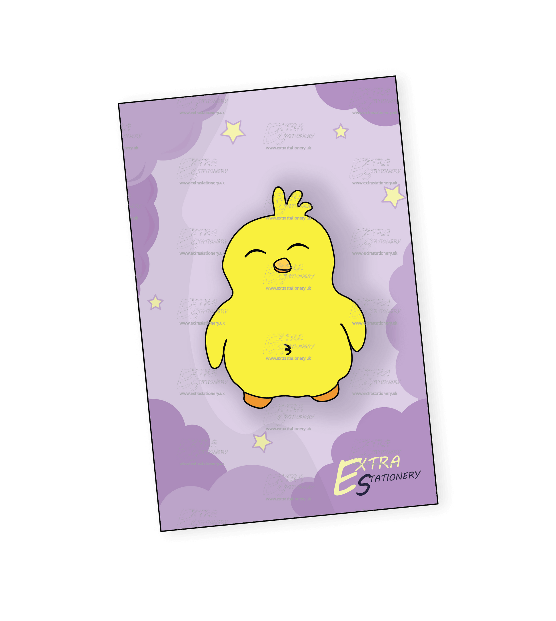 Baby Chick Enamel Pin - A heartwarming enamel pin featuring an adorable baby chick, perfect for bird lovers and fans of all things cute and cuddly.