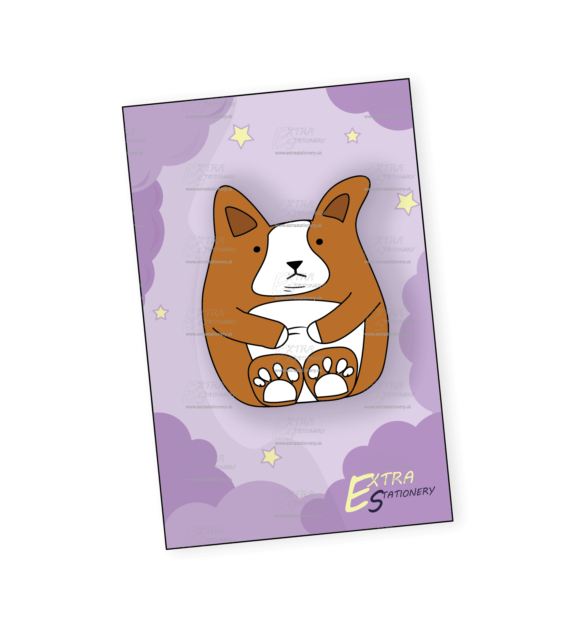 Corgi Cutie Enamel Pin - A heartwarming enamel pin featuring an adorable corgi puppy, perfect for dog enthusiasts and lovers of cute accessories.