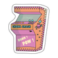 Arcade machine featuring the 'CHONK SMASH' game sticker, offering an immersive gaming experience
