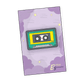 Cute Cassette Retro Enamel Pin - A charming enamel pin featuring a cute and smiling cassette tape, perfect for music lovers and fans of all things retro.