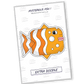 Sticker, an adorable fish with pouty lips, exuding a mysterious and cute allure.