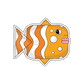 Sticker, an adorable fish with pouty lips, exuding a mysterious and cute allure.