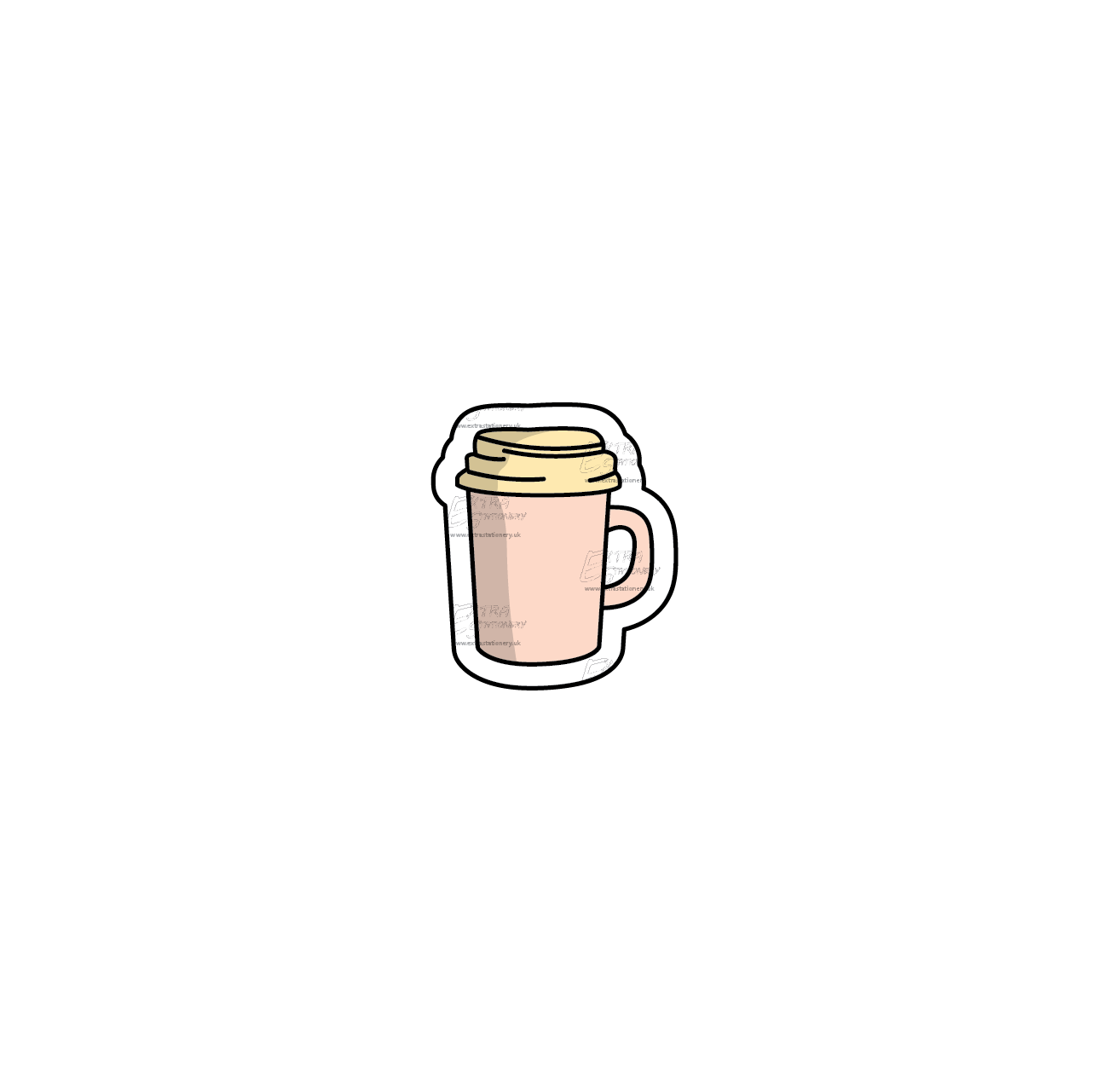 Sticker of an adorable kitty holding a cool cup of a beverage, radiating contentment and charm, with the text 'Purrrrfect Beverage' adding a playful touch.