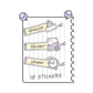 Sunshine lilac, planner stickers are designed for effective project management, including managing important project deadlines with deadline stickers, tracking and organizing project tasks with project planner stickers, and marking and prioritizing urgent tasks with dedicated urgent planner stickers.