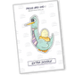 A sticker of a very proud bird dad with a tie, carrying his baby egg on his back in a nest, symbolizing love and dedication in parenting.