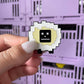 Robo Sheep Enamel Pin - A delightful enamel pin featuring a cute sheep with a robotic twist, perfect for tech enthusiasts and lovers of all things cute and innovative.
