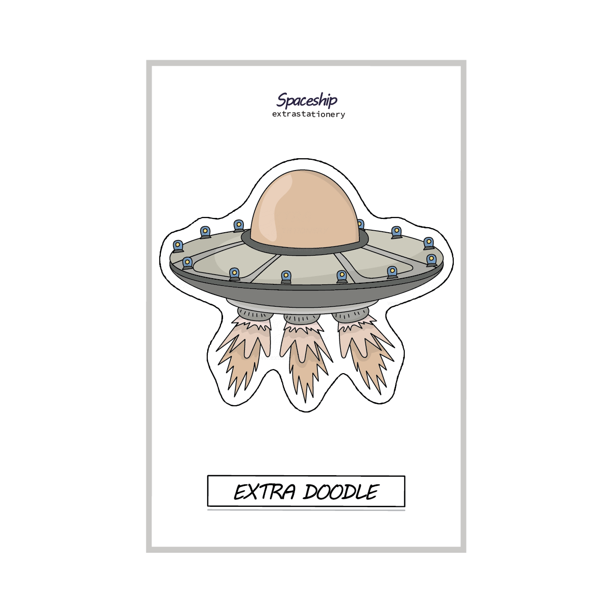 Spaceship sticker main sheet