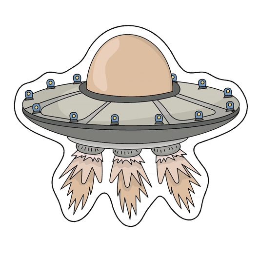 Spaceship sticker, main 