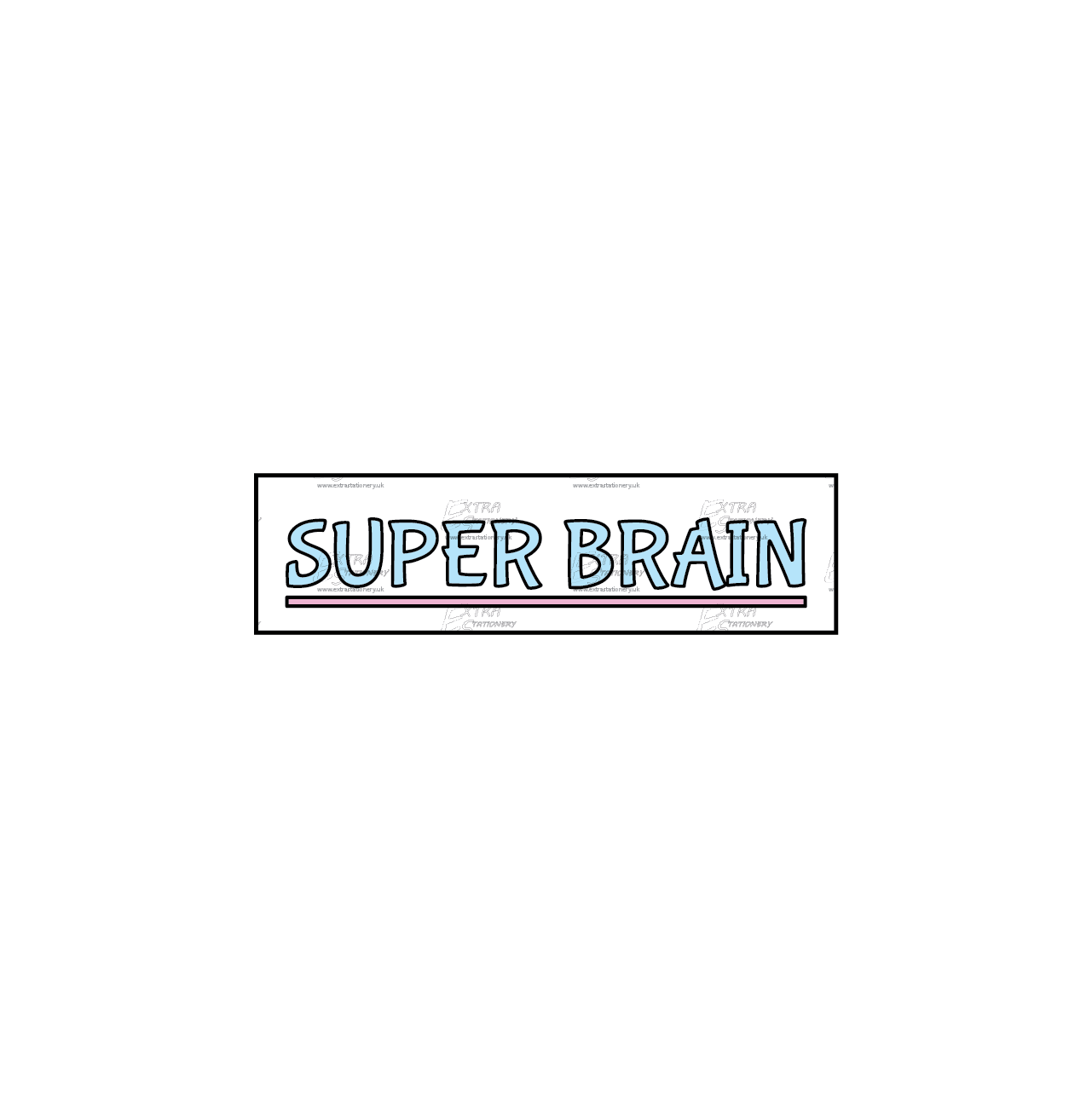 A sticker depicting a brain with futuristic modifications and the text 'Super Brain,' symbolizing advanced intelligence and technological enhancement.