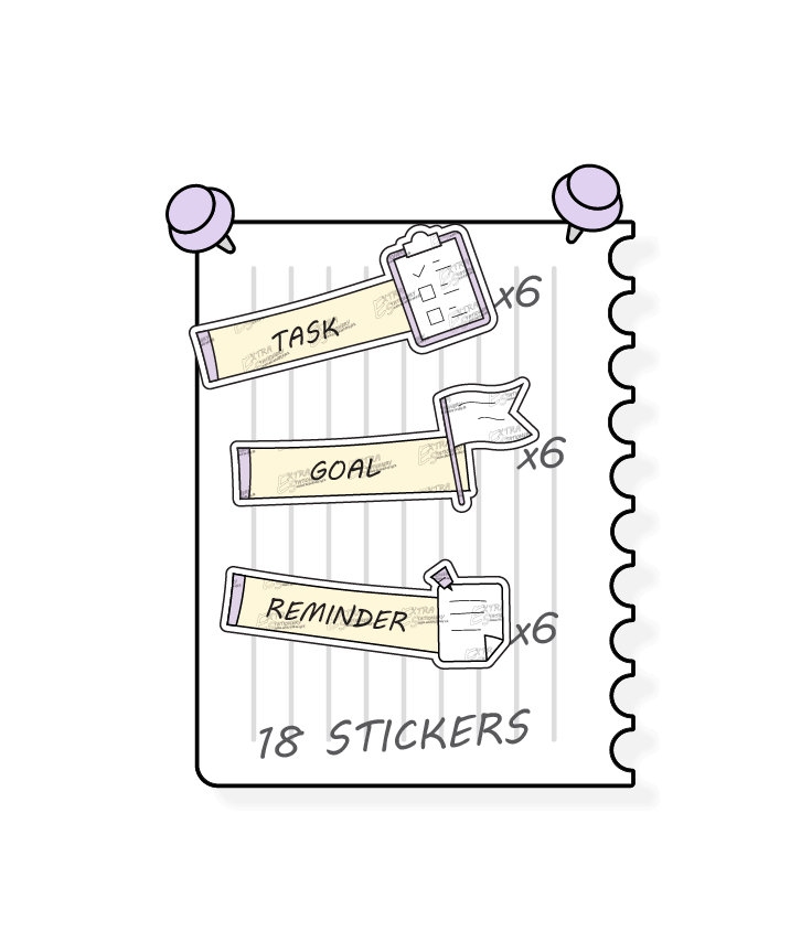 Sunshine lilac, planner stickers serve diverse planning purposes, offering vibrant options for efficient task management, goal-oriented planning to achieve targets, and reminders for crucial deadlines, events, and appointments.