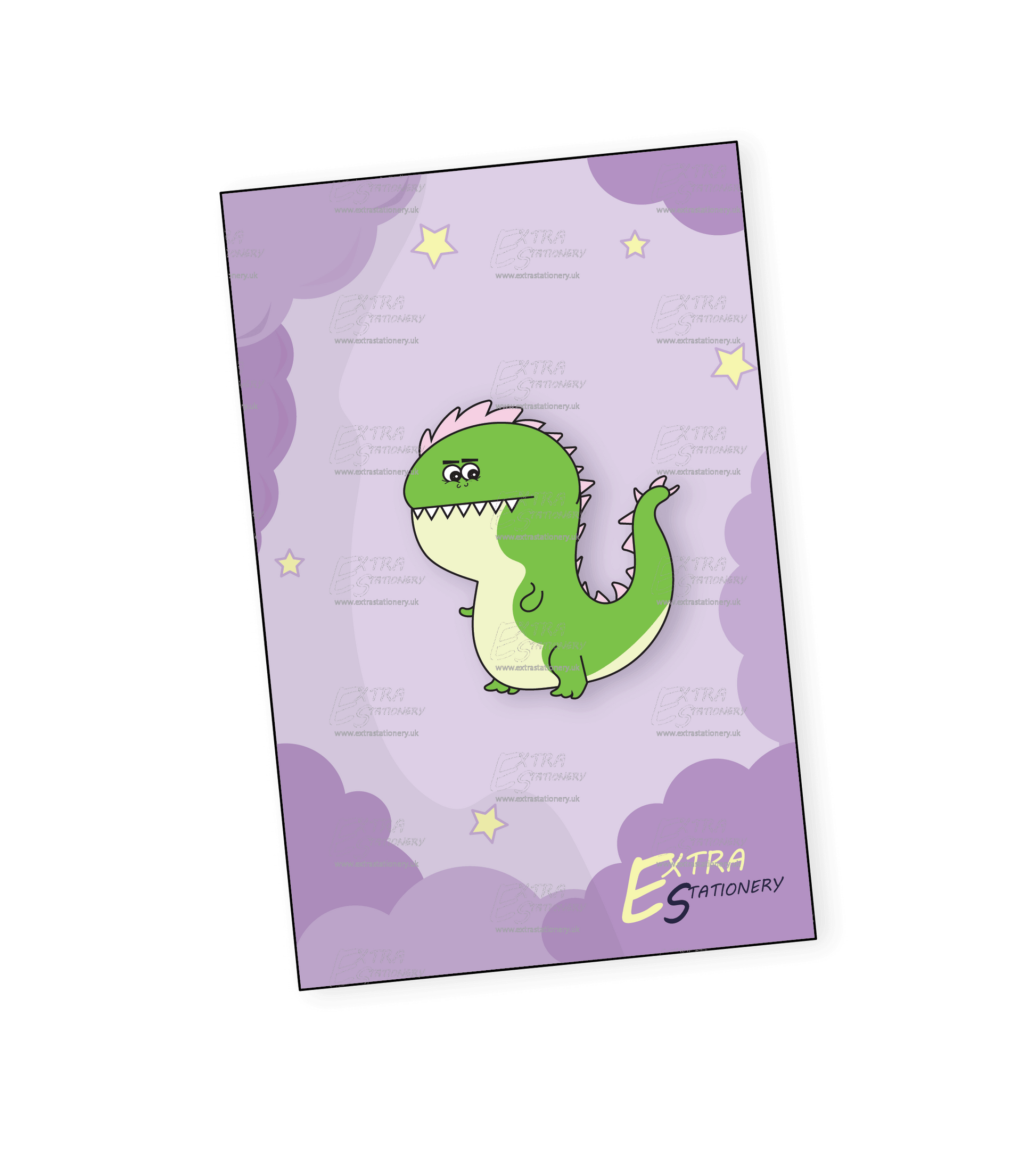 Tiny Dino Delight Enamel Pin - An adorable enamel pin featuring a baby T-Rex dinosaur, perfect for dino enthusiasts and lovers of cute accessories.